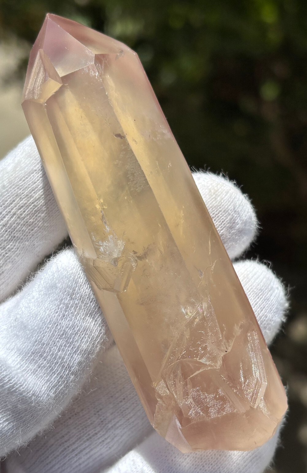 USA SALE *SEE VIDEO* 64g 3.43″ RARE LITHIUM QUARTZ POINT PHANTOM TERMINATED