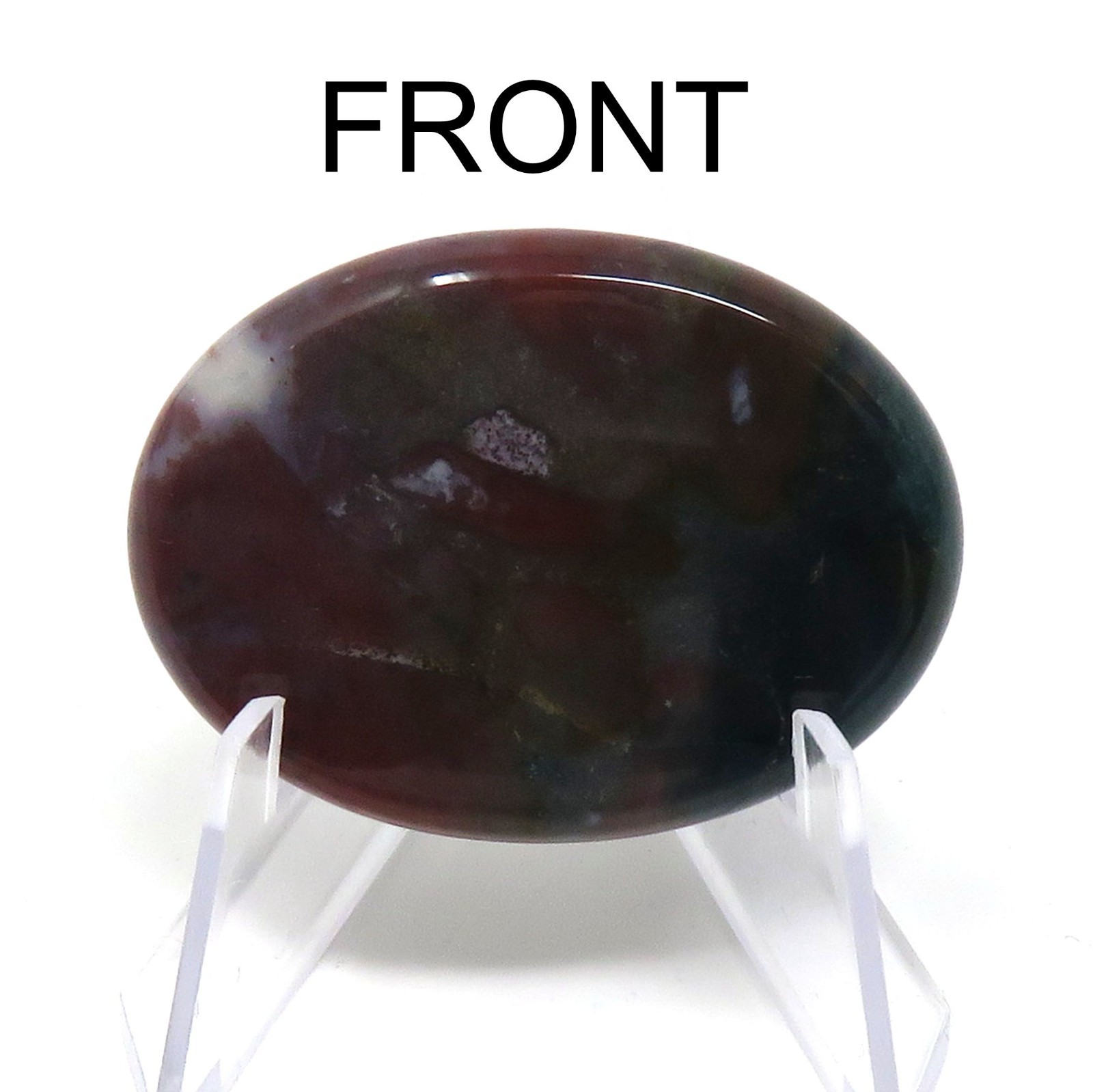 Indian Agate Worry Stone #1347 – 40mm x 30mm or 1.5″ x 1″ – 6mm Thick – Pocket