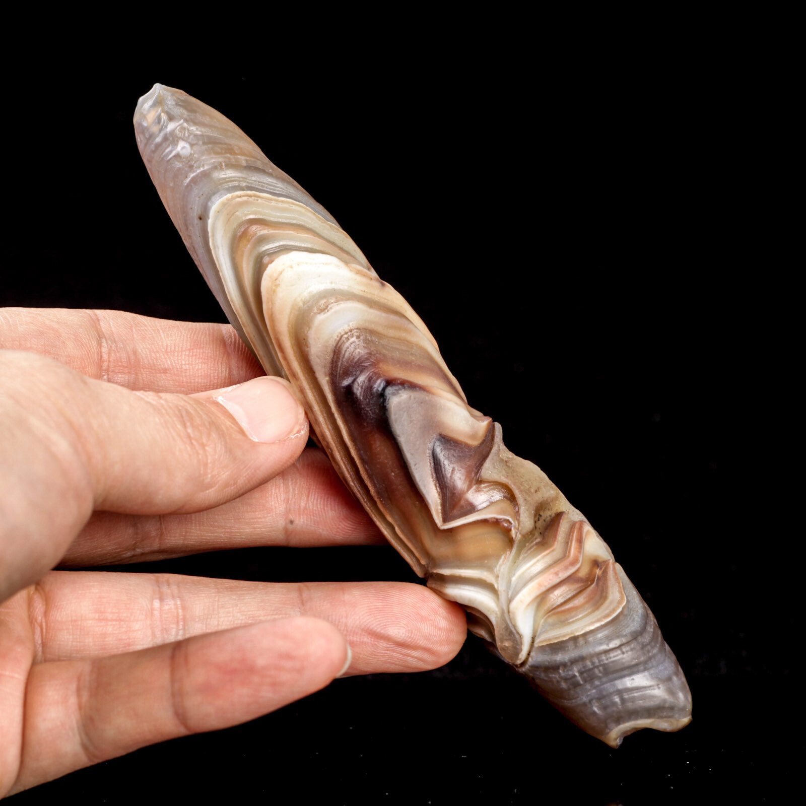 109g 135mm Rare NATURAL Agate Mineral Specimen Point Wand Healing From Zambia
