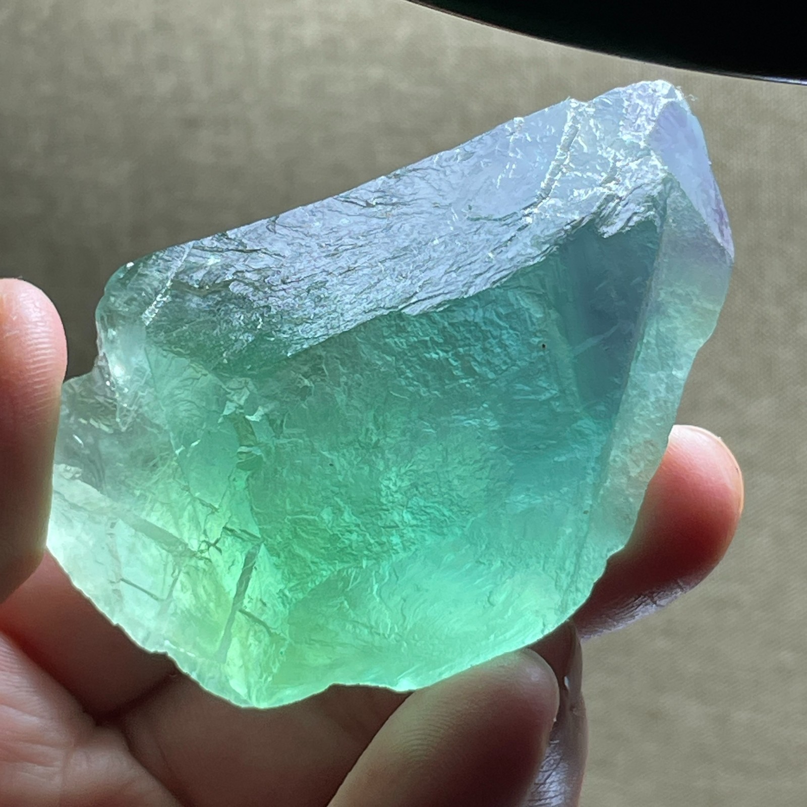 Raw Fluorite stone – rainbow – Rough Stone original Specimen 156g A457