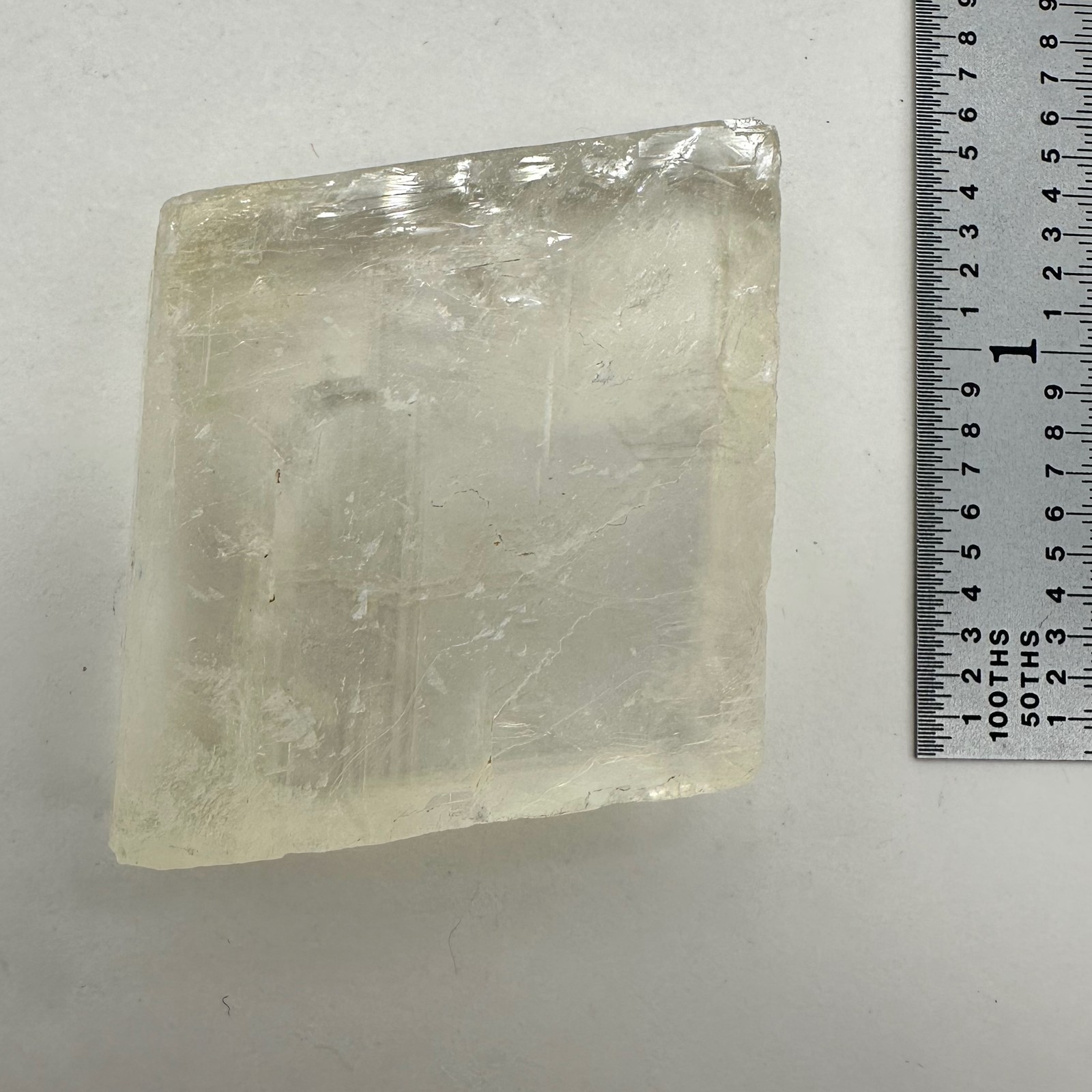 Optical Calcite Iceland Spar 33g Rectangular Display Specimen| 34x36x10mm| Clear