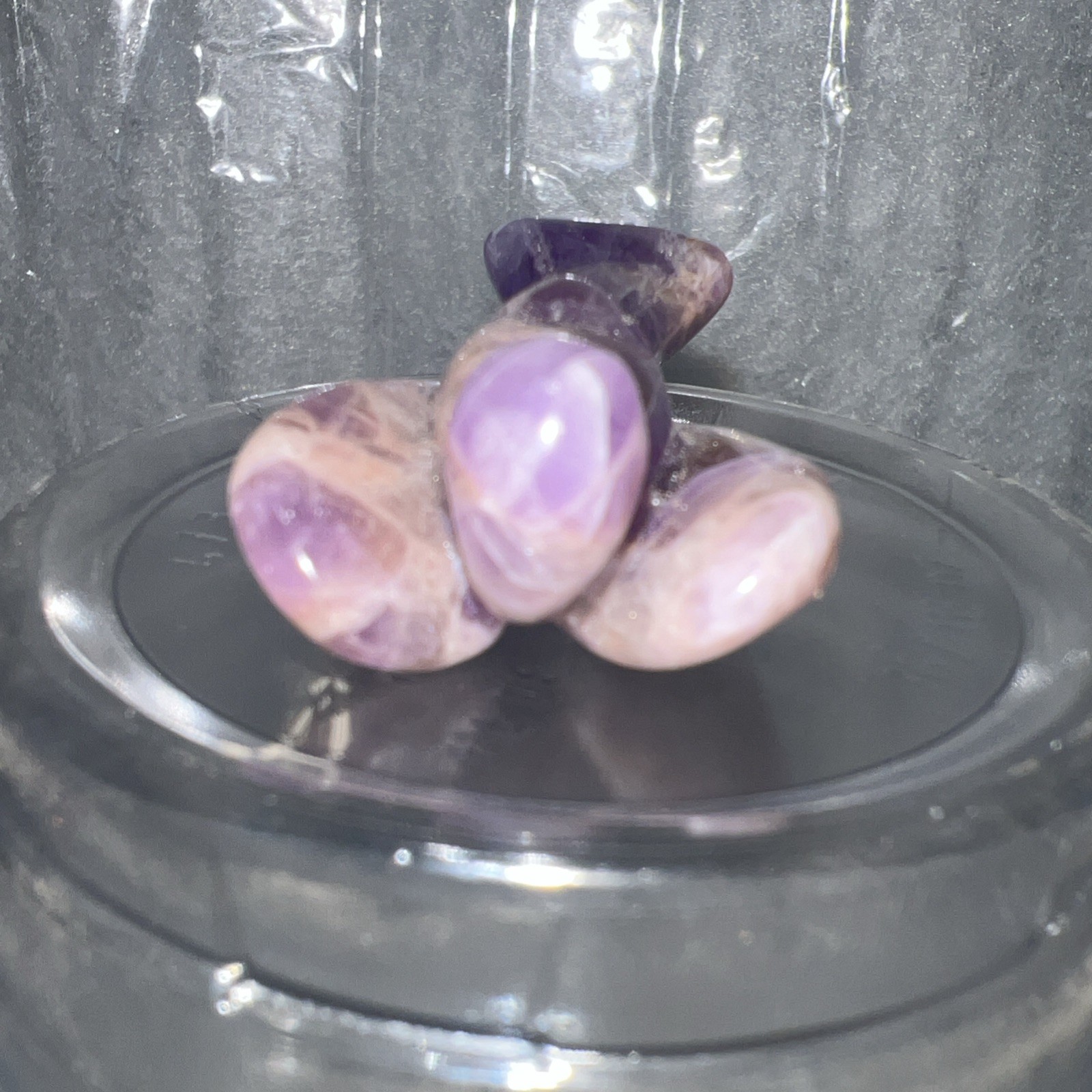 Small Gemstone Angel Carving 2cm -Amethyst -Goldstone -Jade -Opalite -Tiger Eye
