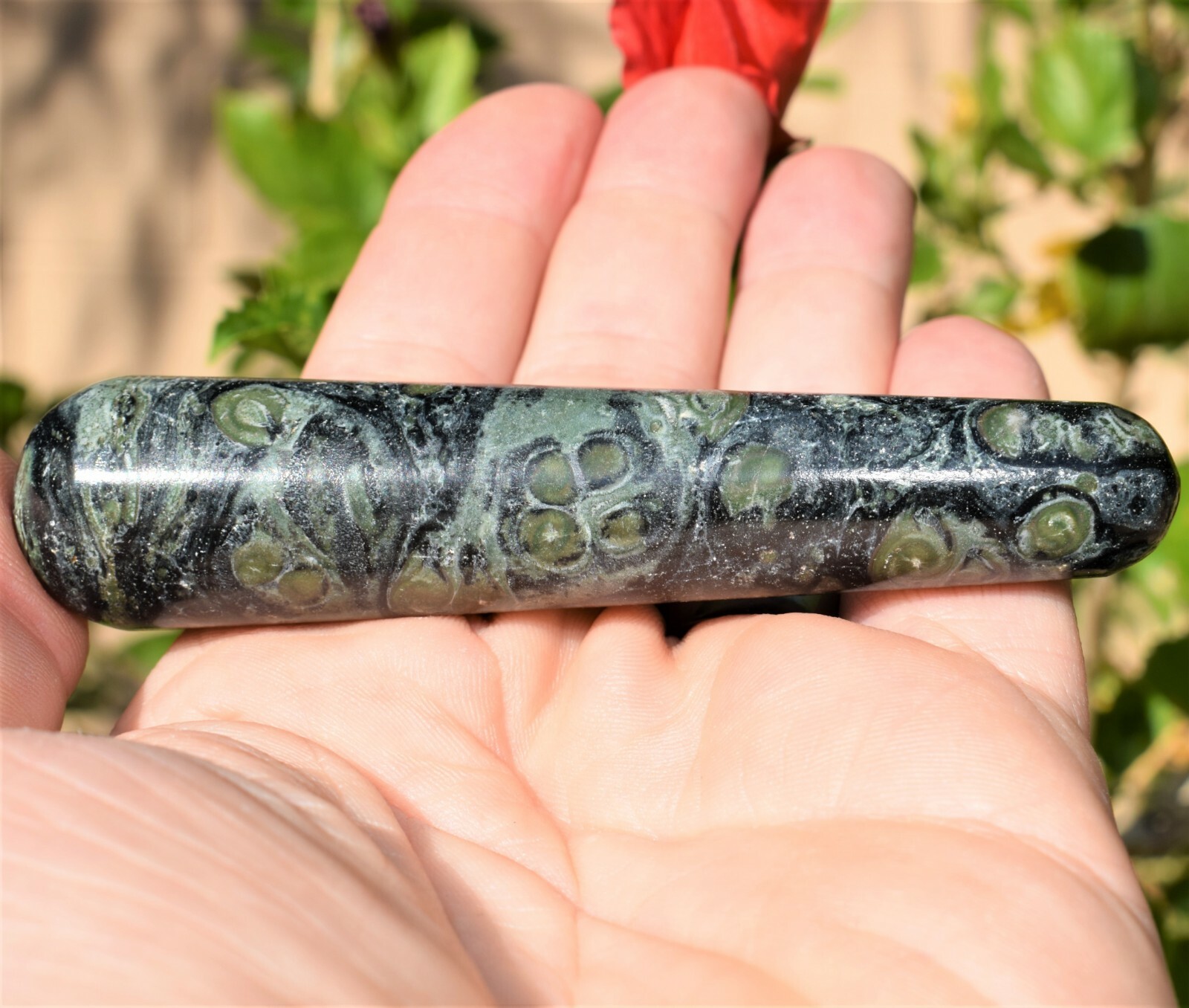 Charged Himalayan Kambaba Jasper Massage Wand Crystal Healing Energy ~70g