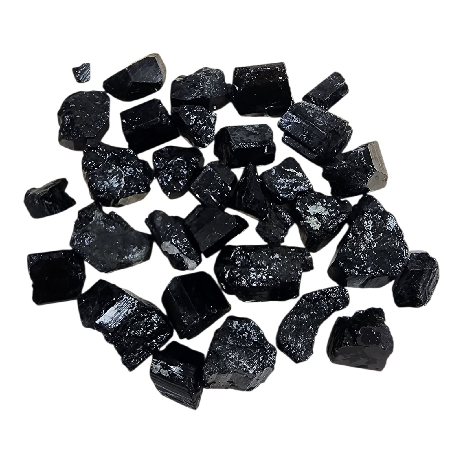 Black Tourmaline Natural Crystals Brazil 118.2 grams.
