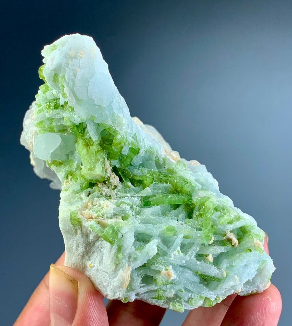 1024 Carat Natural Green Tourmaline Crystal Bunch From Afghanistan
