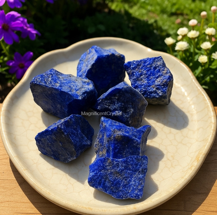 3PCS Rough Lapis Lazuli Raw Natural Stone Crystal Energy Healing Rocks Gift