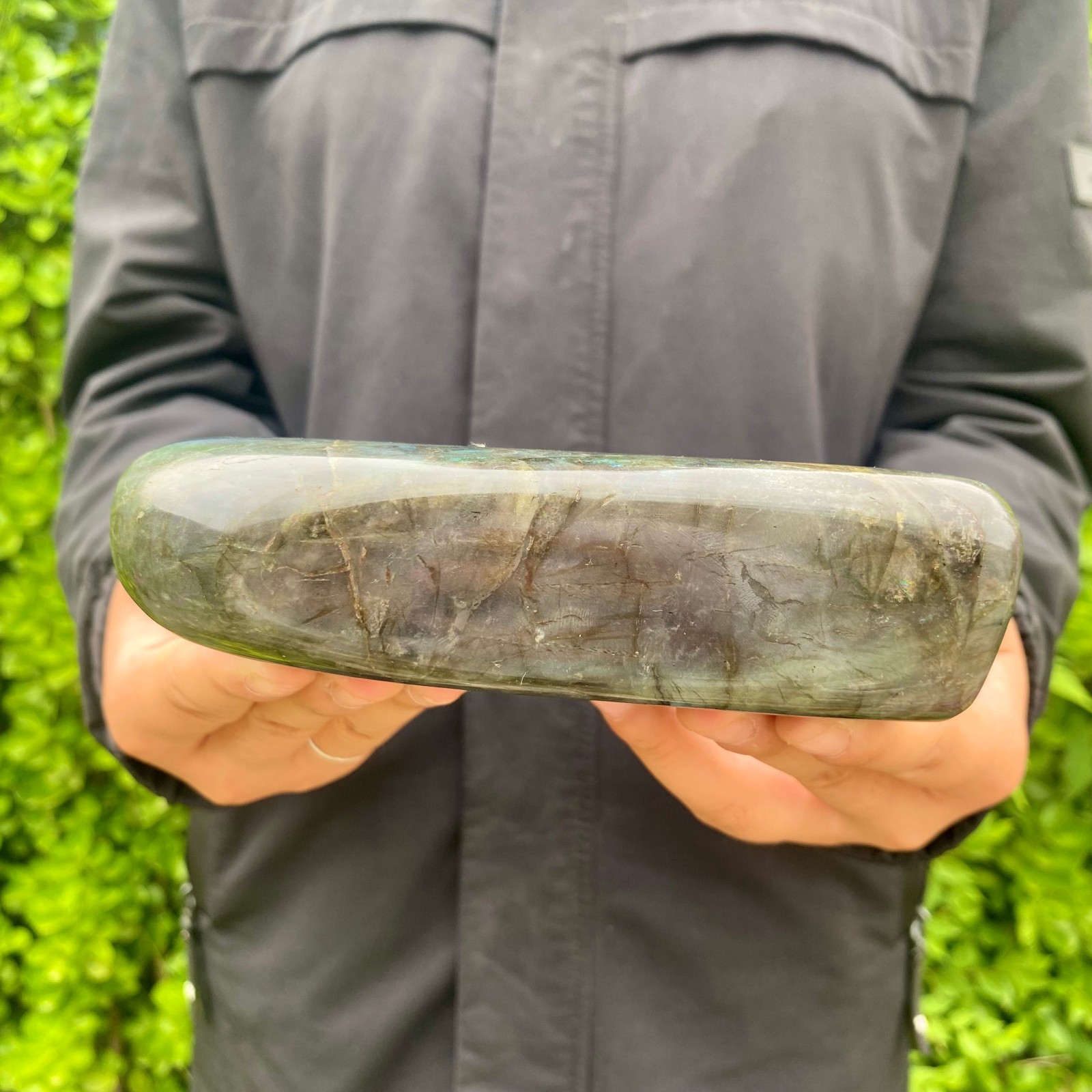 2.31LB Natural Labradorite Quartz Crystal Freeform Mineral Specimen Healing