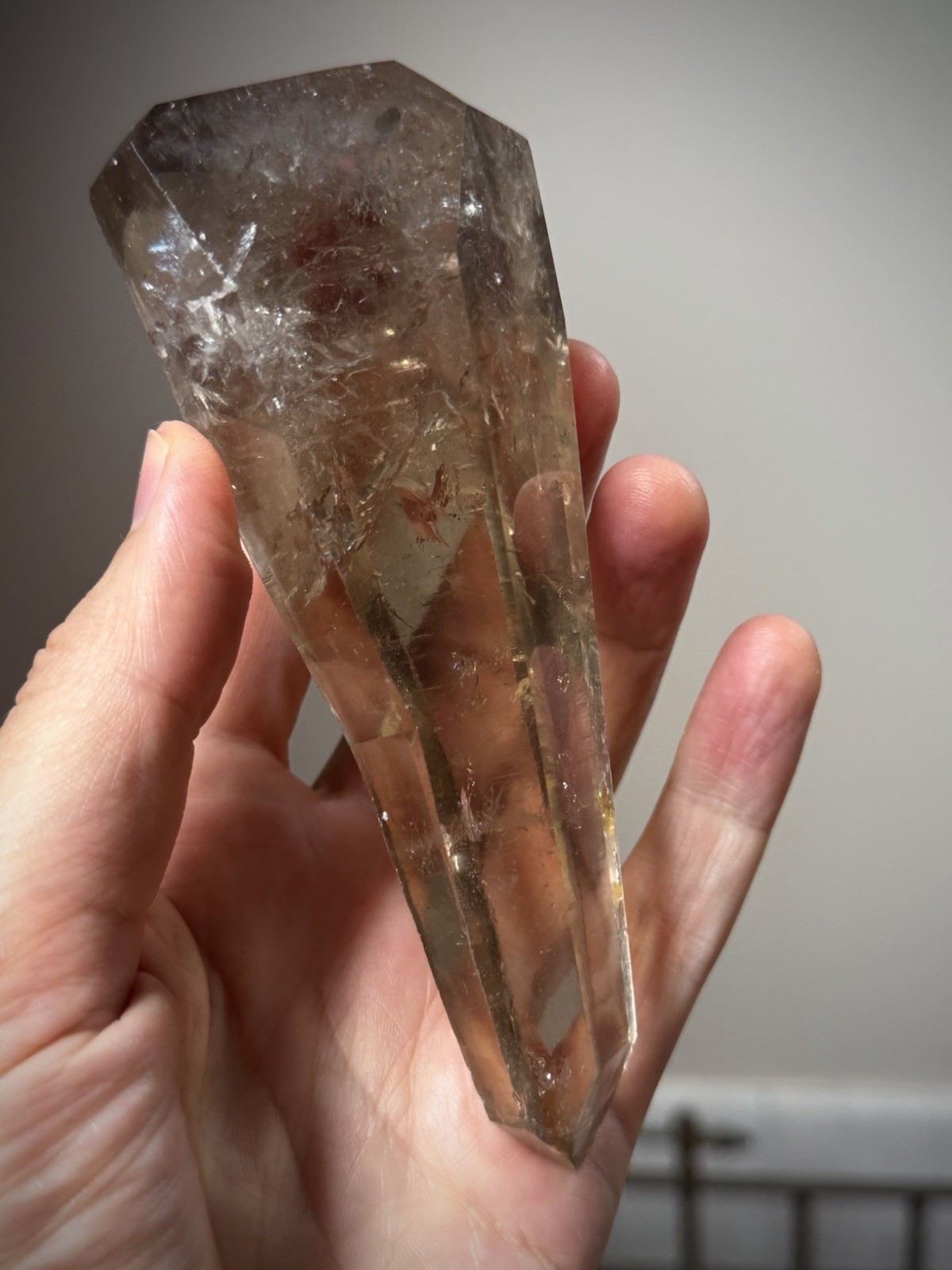 Natural Smoky Quartz Crystal Lemurian Quartz Crystal Brazil Quartz