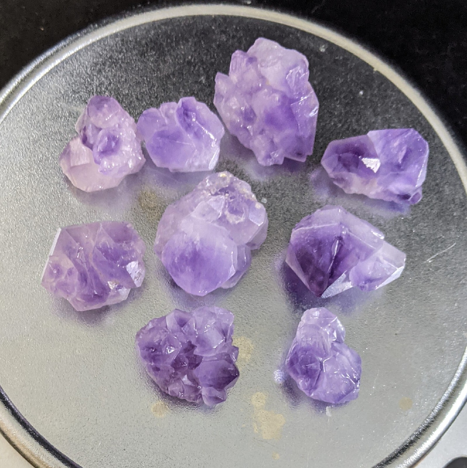 Amethyst Clusters Loose Flowers Teeth Gravel Crystals Stones 100 Grams Bulk