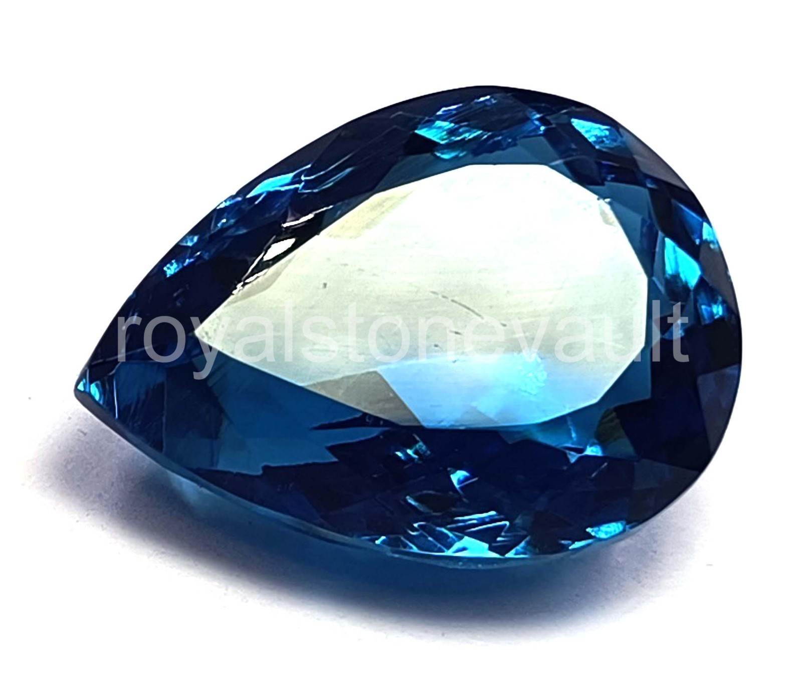 87.35 Ct Natural Blue Sapphire Pear Shape IGL Certified Loose Gemstone 5AOF