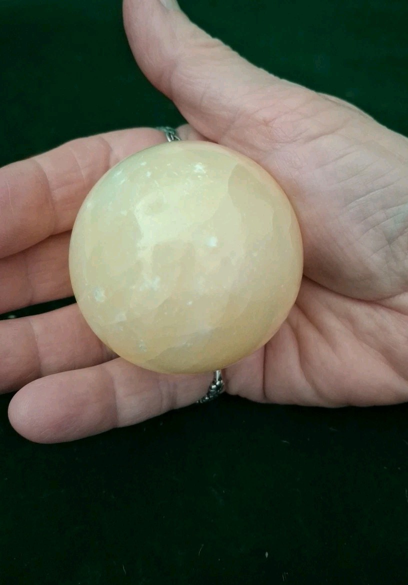 Natural Iceland Spar sphere ball Crystal Quartz specimens 232 grams