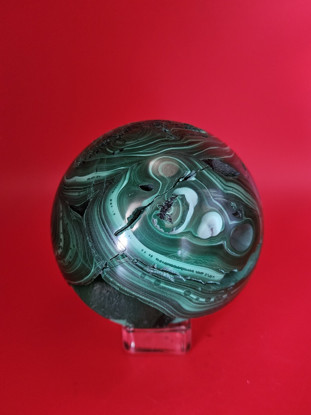 Glossy Natural Malachite Quartz Druzy Sphere Crystal Collection Healling 1+LB