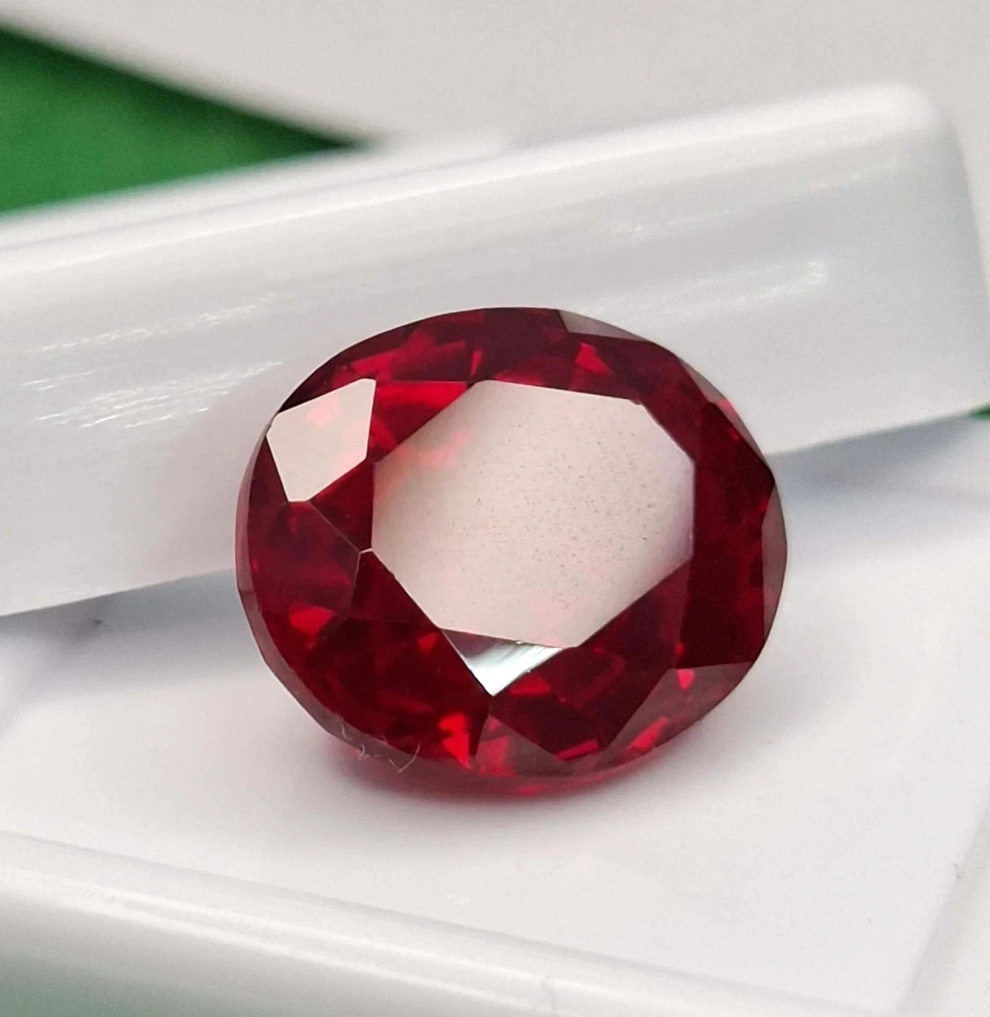 EGL Certified Flawless 9-11 Ct Natural Burmese Red Ruby Oval Cut Loose Gemstone