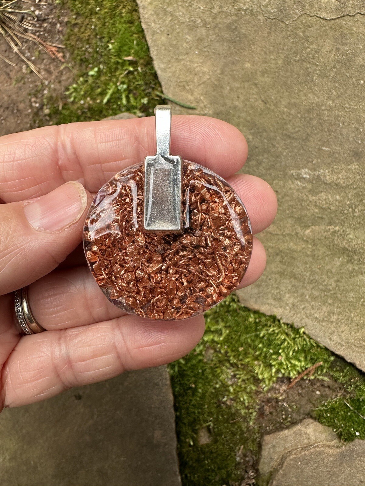 orgonite pendant emf protection elite shungite American Made authentic orgonite