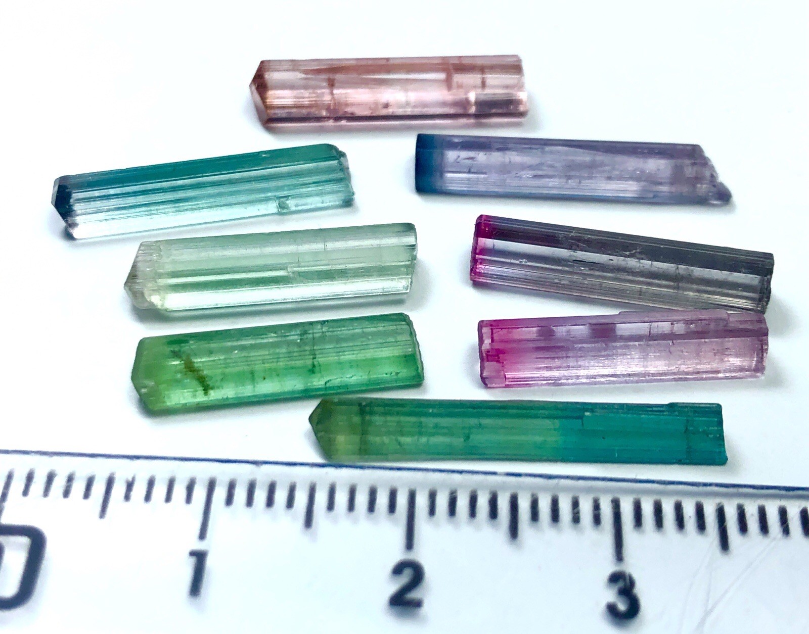 Beautiful Naturel top quality bicolor and multi color tourmaline crystal lot
