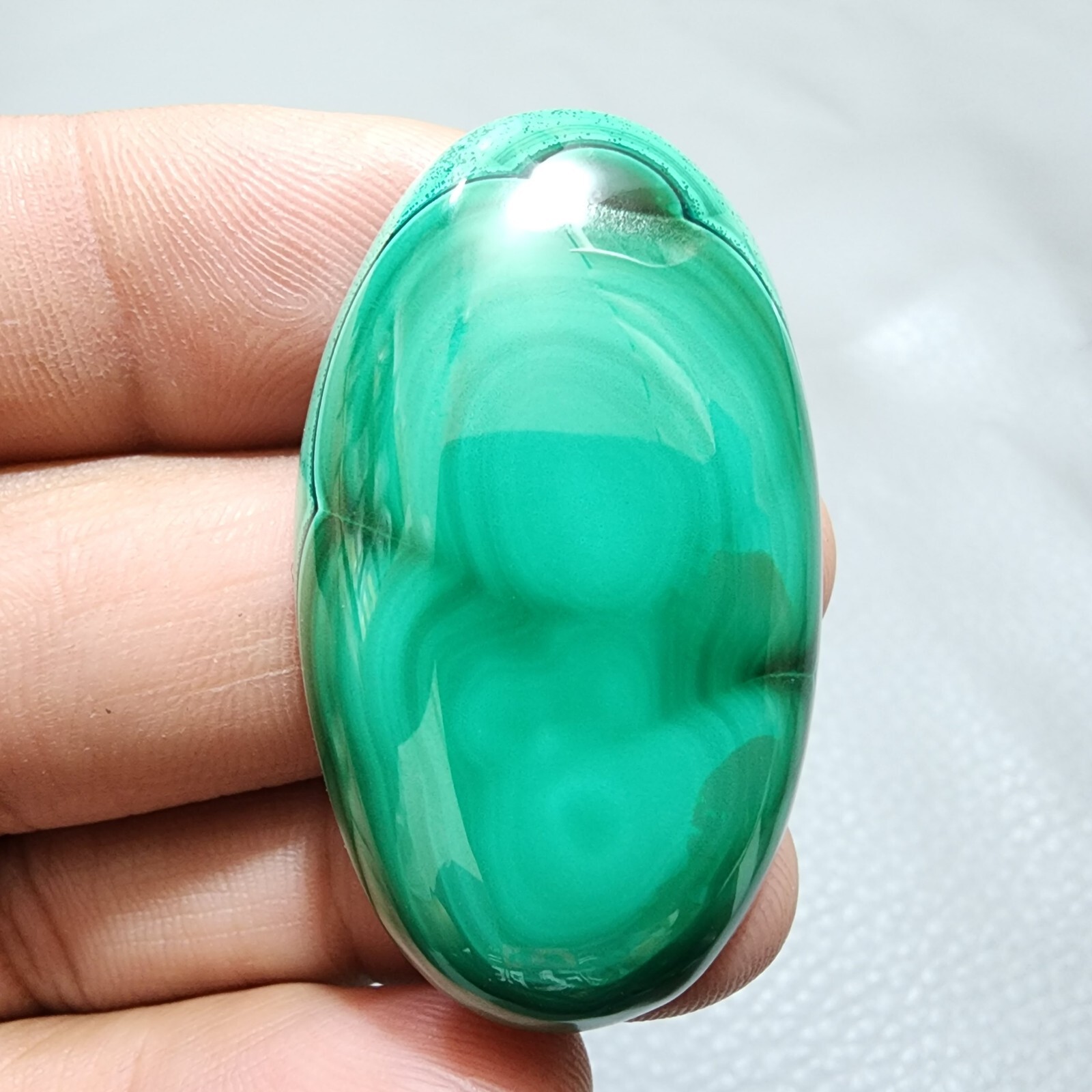 Unique Designer Green Malachite Oval Shape Cabochon Gemstone Jewelry 116.50 Crt