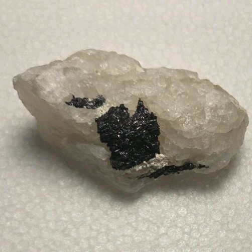 Black Tourmaline In Quartz Matrix Natural 1.5x1x1 Inches Gorgeous
