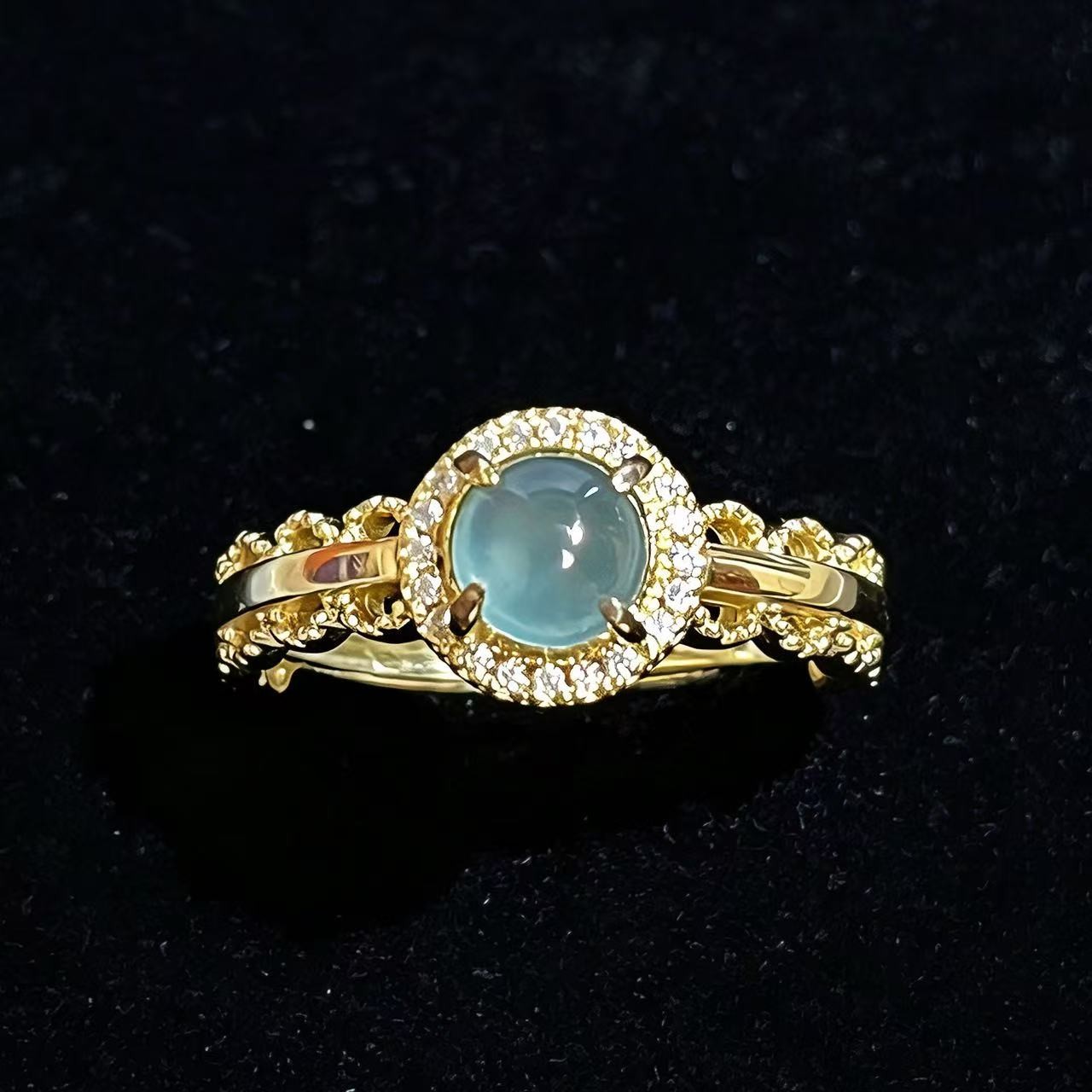 NEW – S925 Sterling Silver Ring with Genuine Grade A Burma Jadeite Adjustable
