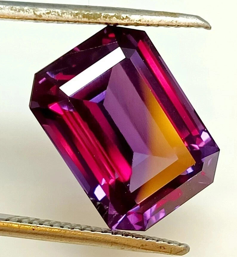Natural Alexandrite Color Changing Certified 10.5 Ct+ Emerald Cut Loose Gemstone