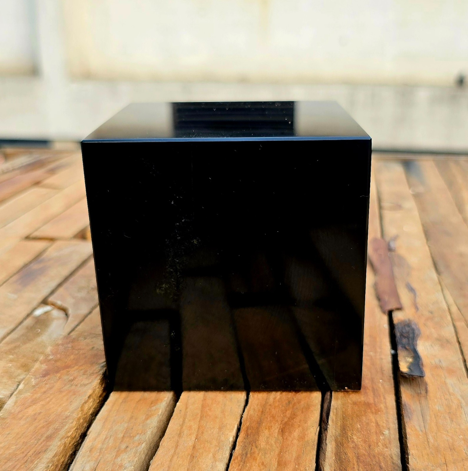 Stunning Black Tourmaline Crystal Cube 70mm Healing Stone Housewarming Gift