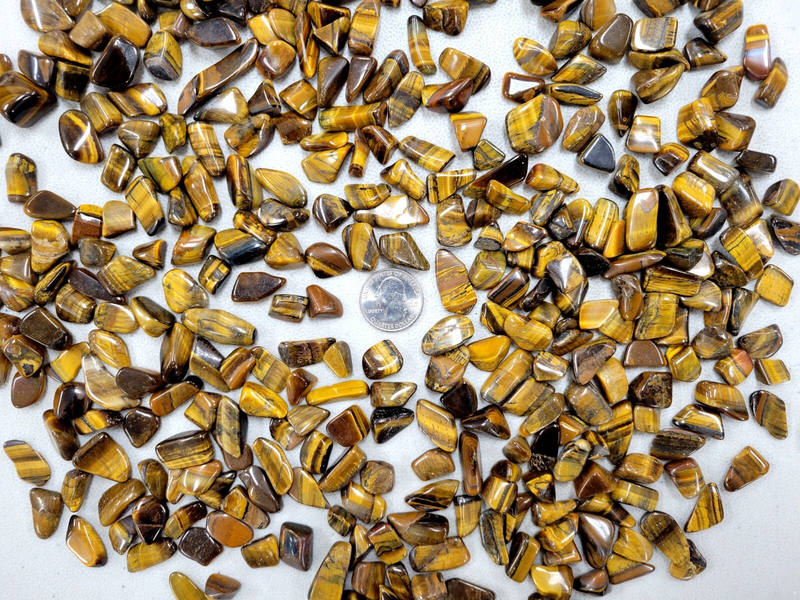 Tumbled Tigers Eye Crystals Polished Gemstones Bulk Natural Healing Stones