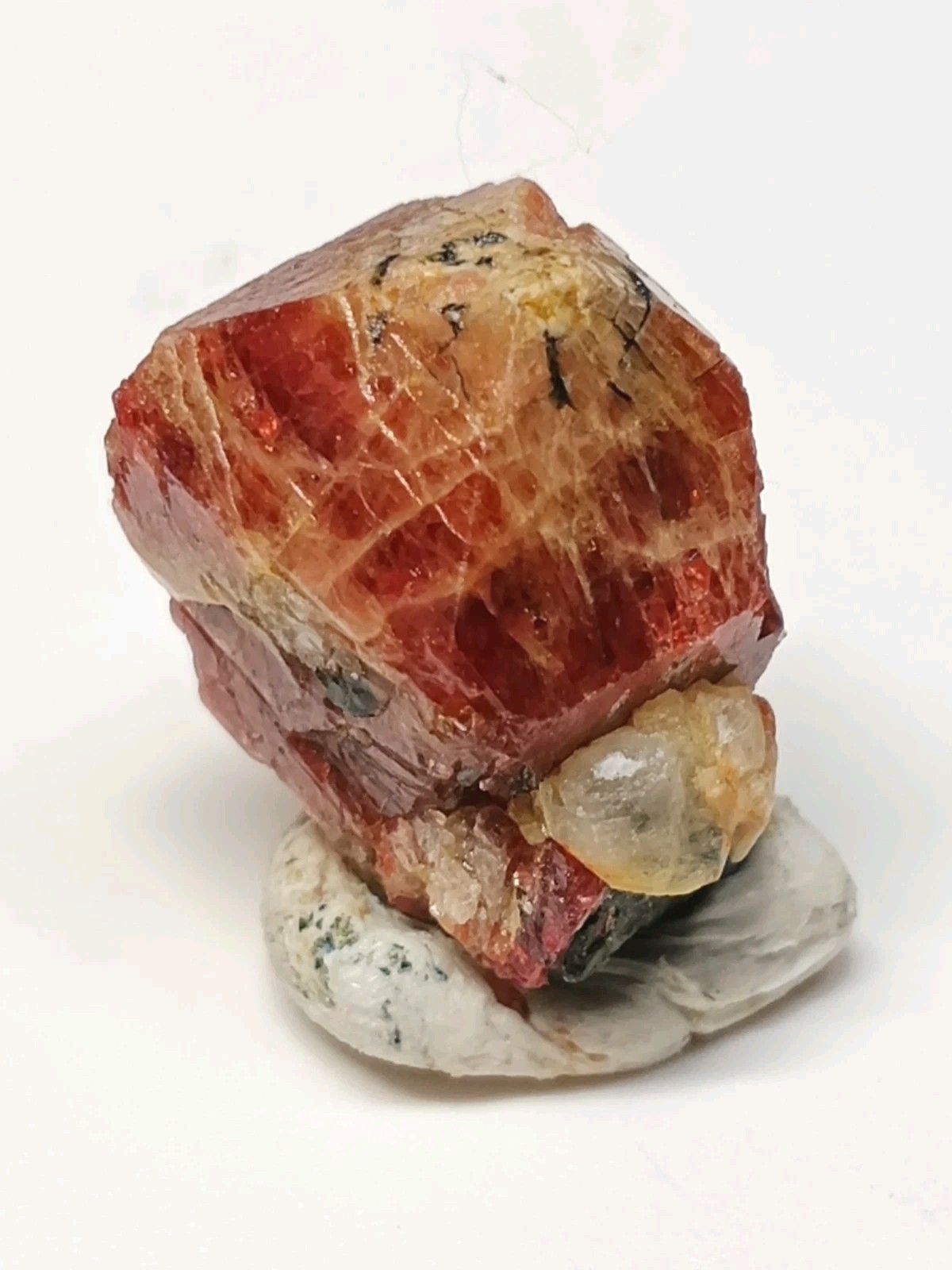 Red Firey Genuine Zircon Natural Gemstone Specimen X83