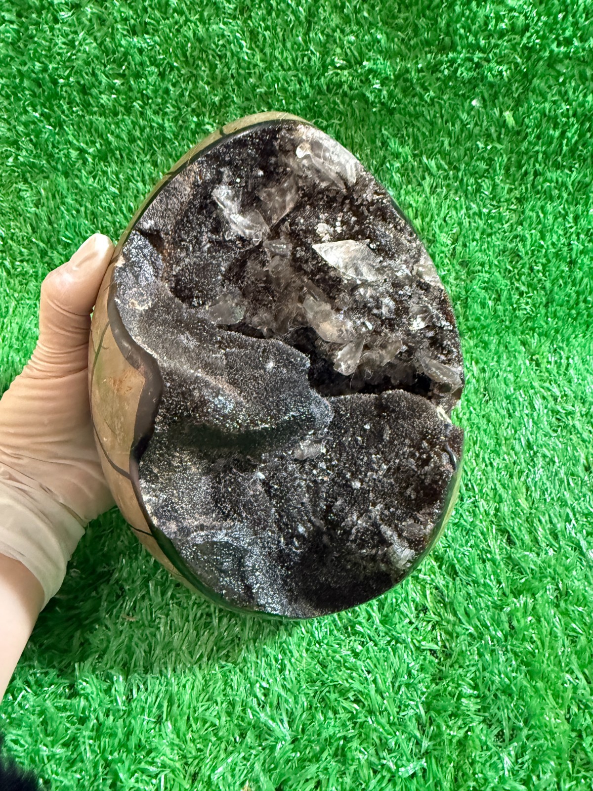 10LB Natural Septarian Dragon quartz Crystal egg Mineral Specimen Healing