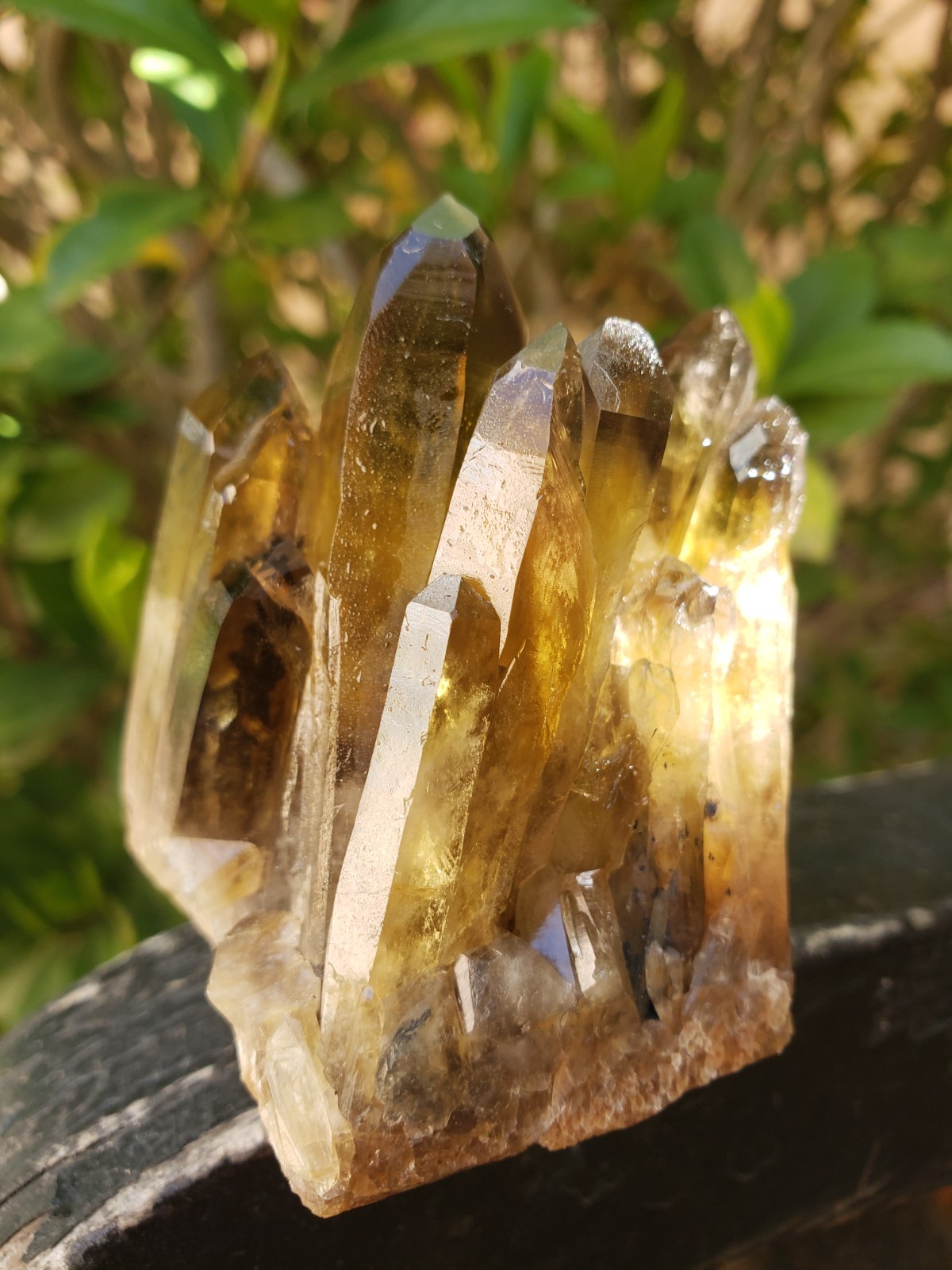 2.75″ Natural Smoky Citrine Quartz Crystal Cluster Mineral Specimen, 198g or 7oz