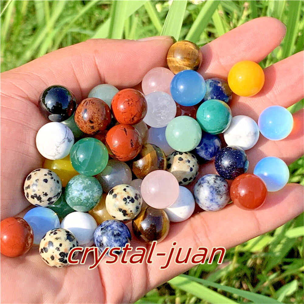 100pcs Natural mix quartz crystal mini Ball Quartz Crystal Sphere Reiki heal
