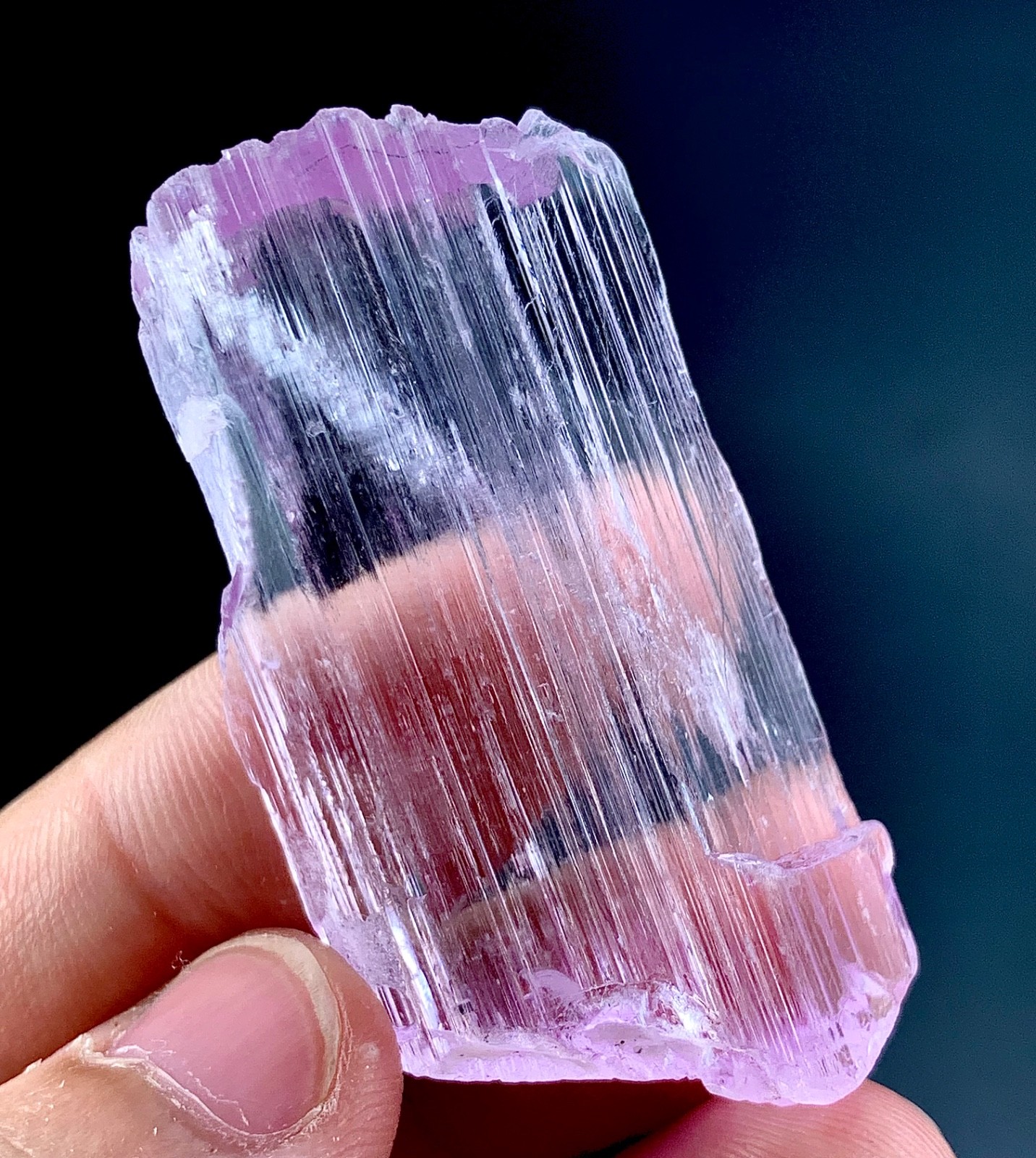 121 CTs Beautiful Natural Pink Kunzite Crystal specimen from Afghanistan
