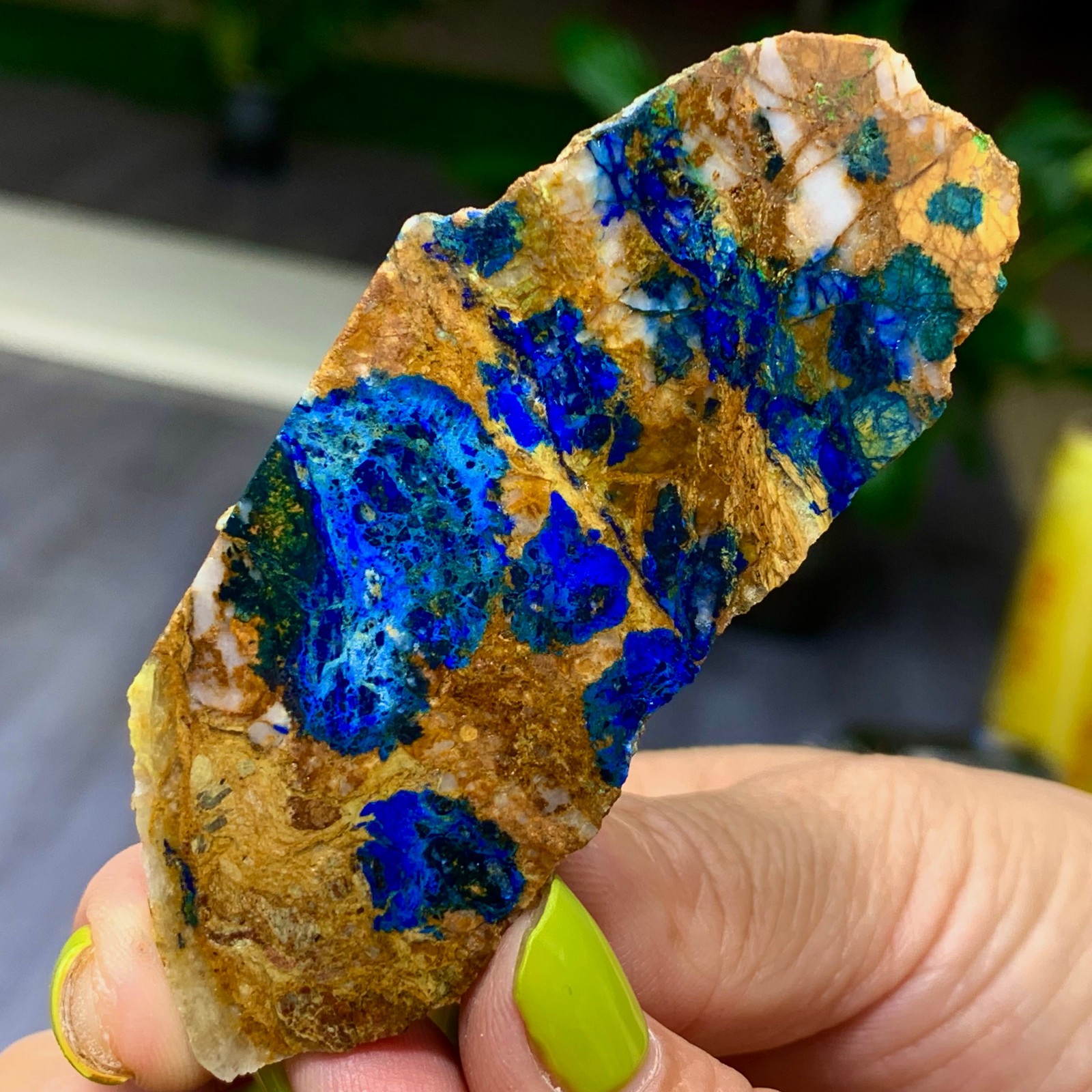 27G BEST Natural Celestite/Malachite Crystal Mineral Specimen/Brazil