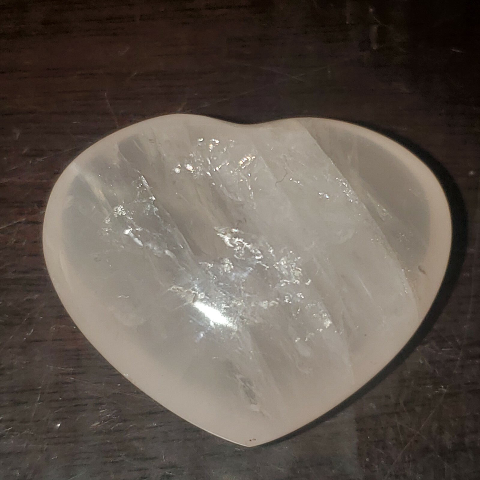Rose Quartz Heart 1.52in x 1.27in x .68in 27g