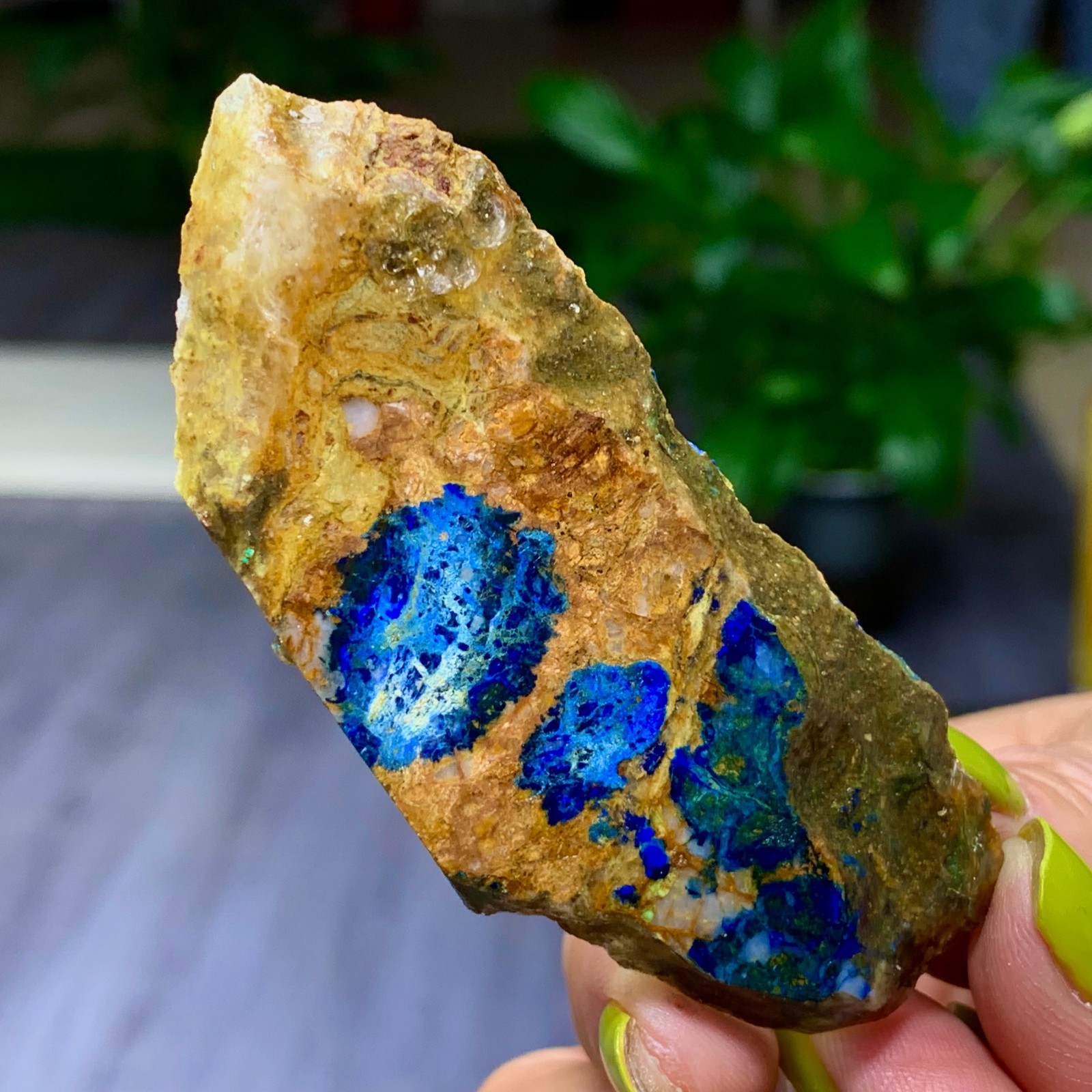 27G BEST Natural Celestite/Malachite Crystal Mineral Specimen/Brazil