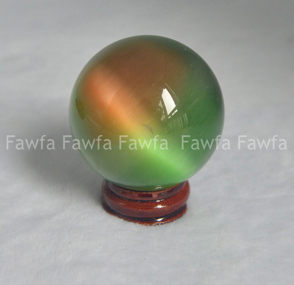 Multicolor 40-100mm Mexican Cat’s Eye Opal Gem Ball Crystal Healing Sphere Gifts
