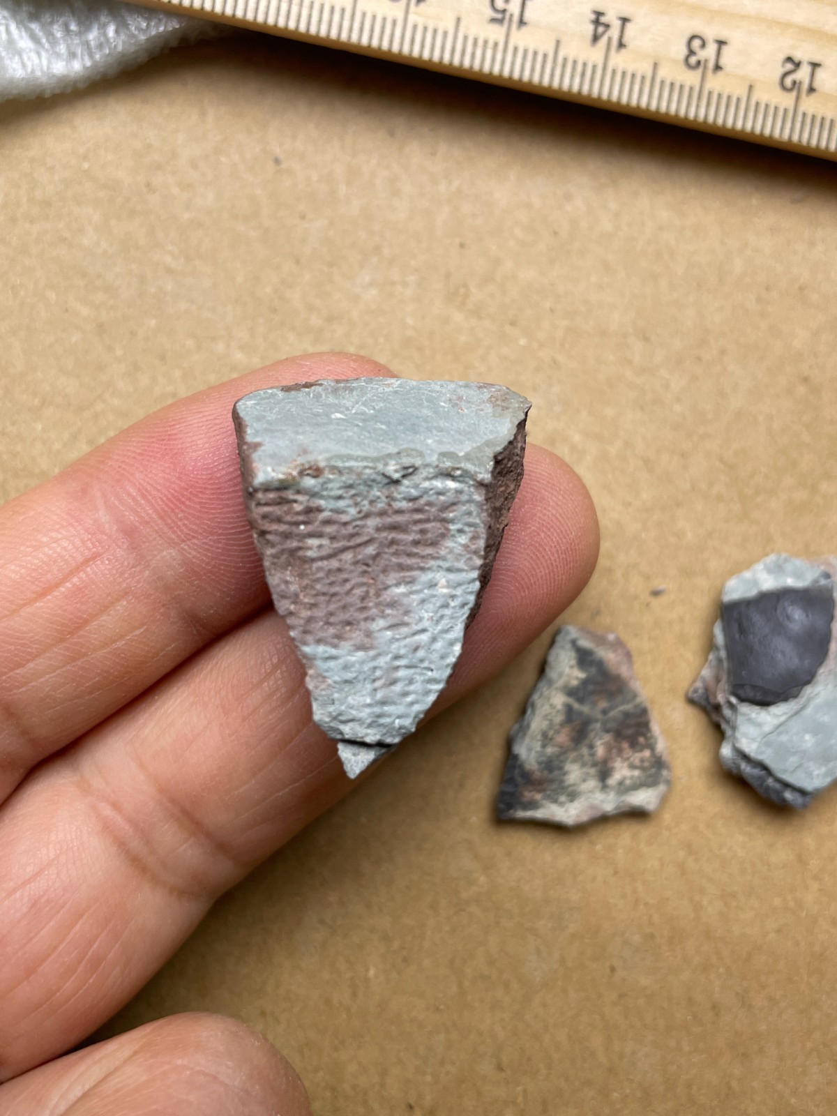 3 pieces Eggshell Landscape stone