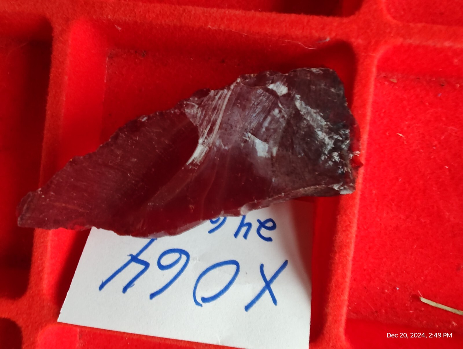 Andara Crystal Sorceress shades of Reds SHADOW 24g Monoatomic reiki