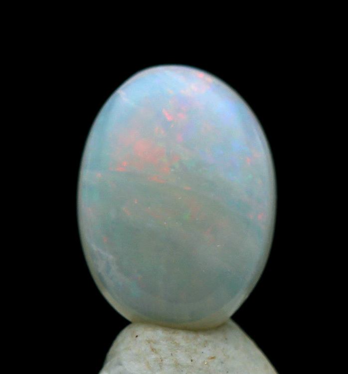 Rare OPAL natural Australia Fire SOLID Matrix BOULDER Gem Cabochon Estate Piece