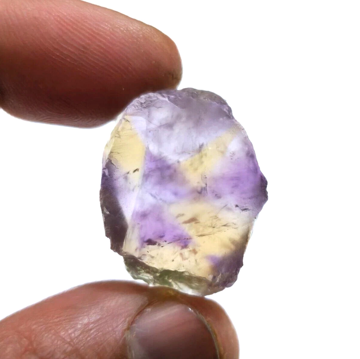 Fabulous Yellow And Purple Ametrine Raw 52 Crt Ametrine Rough Loose Gemstone