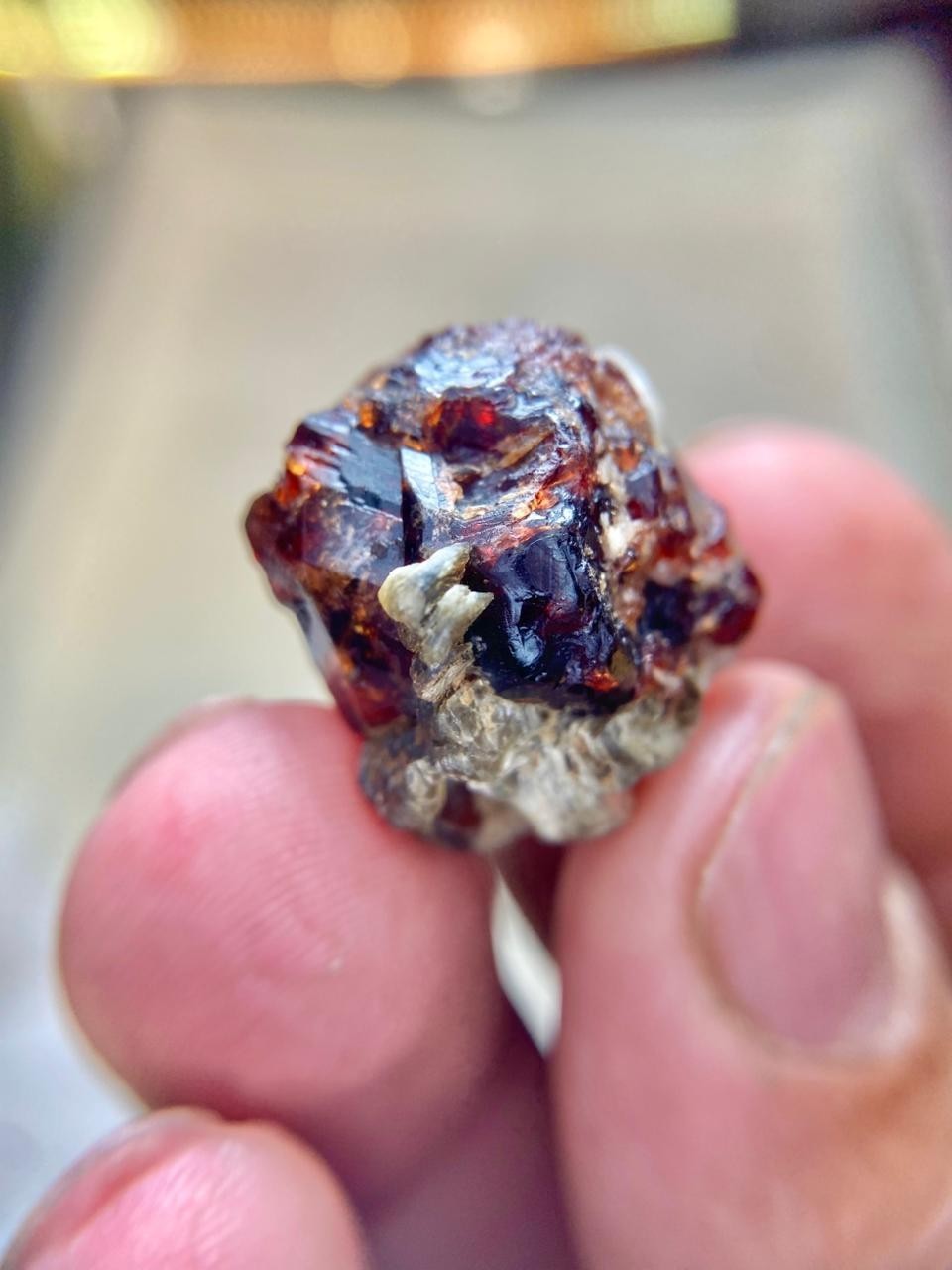 68ct | Natural Red Garnet Crystal w/Mica Specimen | Skardu Pakistan.