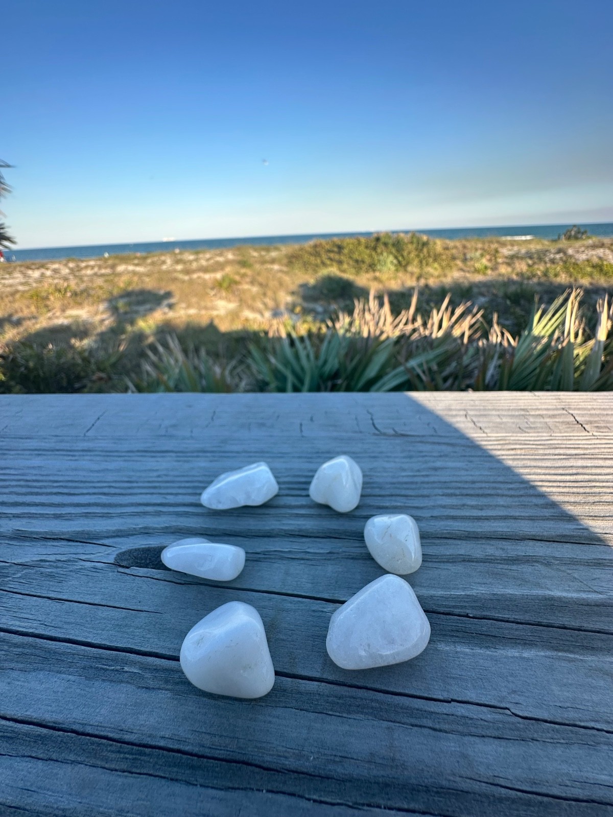 1/2 lb White Quartz Tumbled Stones – Bulk Polished Milky Crystals Lot (8 oz)