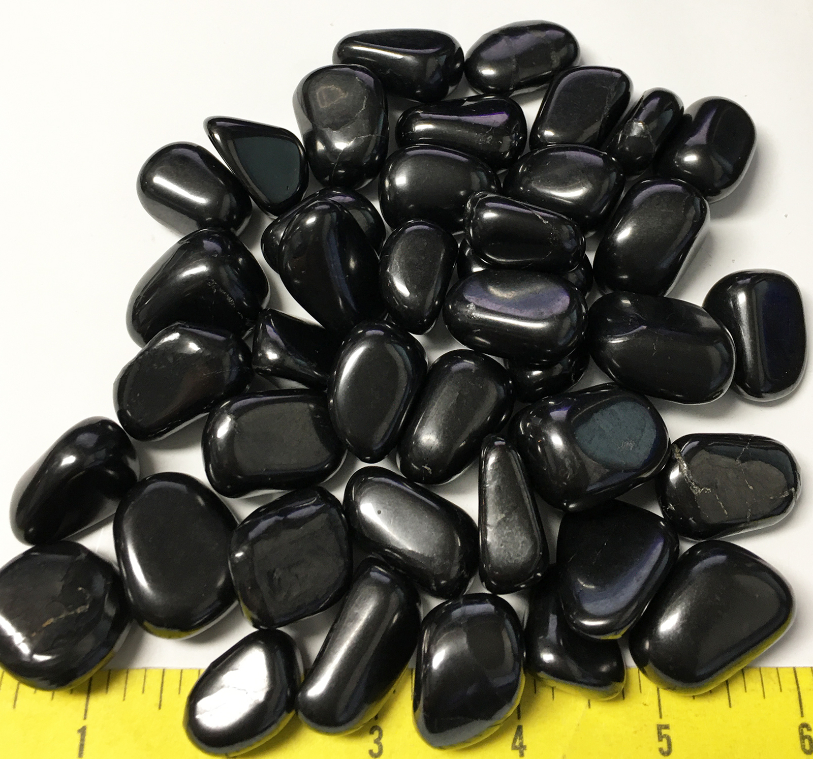 SHUNGITE size Large (7/8″ to 1-1/4″) polished EMF absorber 1 lb