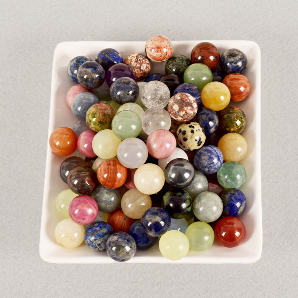 20MM Natural Crystal Sphere Round Ball Gemstone Healing Globe Chakra Palm Stone