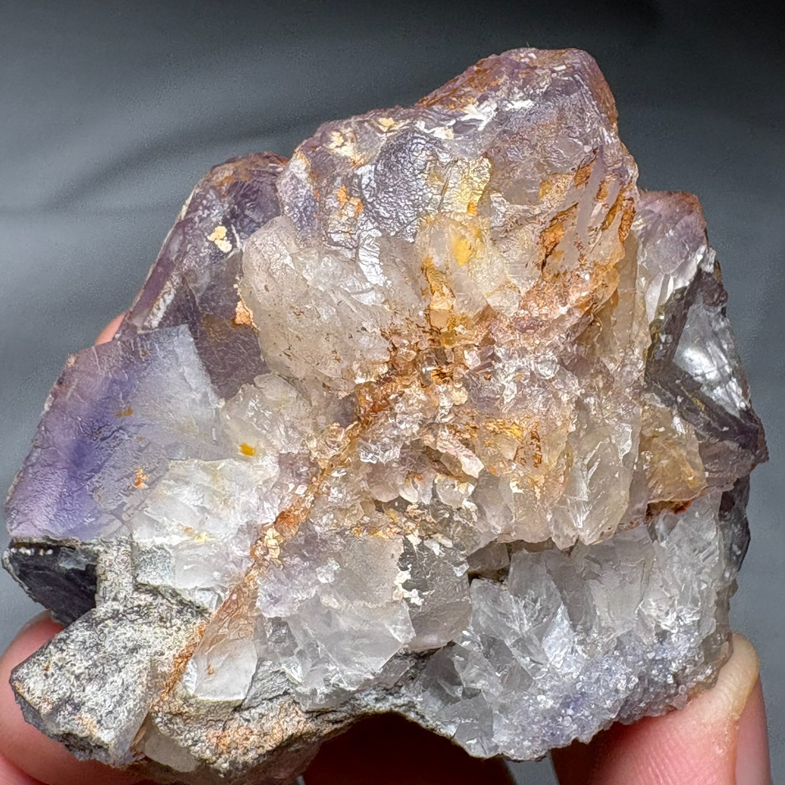 Rare Blue Phantom Fluorite Cluster Stepped Natural Crystal Raw Mineral Specimen