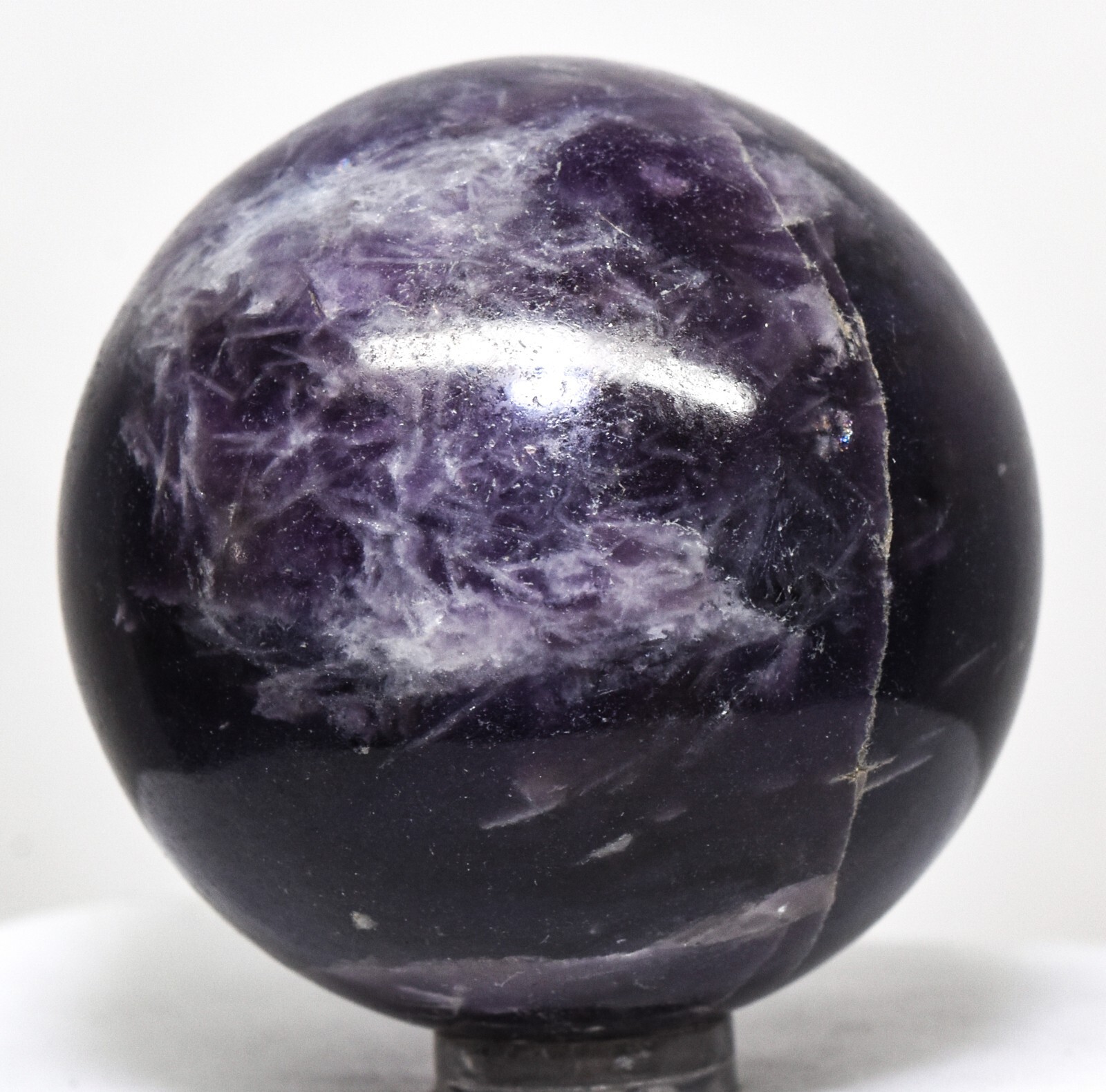 2″ Deep Purple Lepidolite Sphere Polished Lithia Mica Gemstone Ball – Madagascar