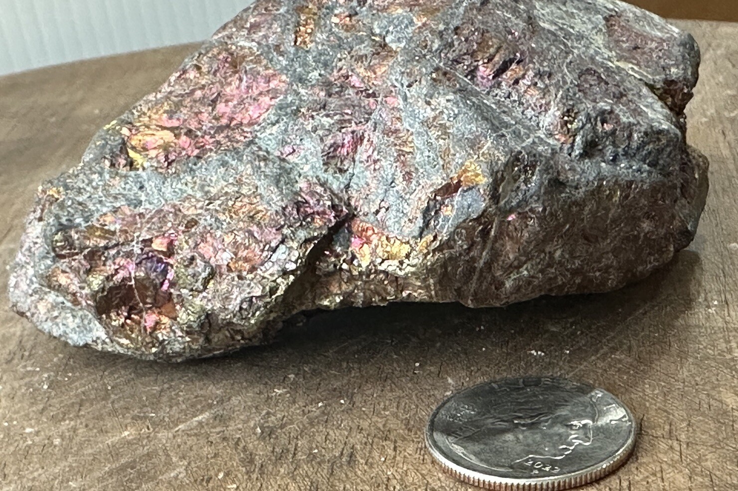 Chalcopyrite cluster, 1lb 4.2 oz, approximately 4 1/2″ x 2″ R11 Estate Piece