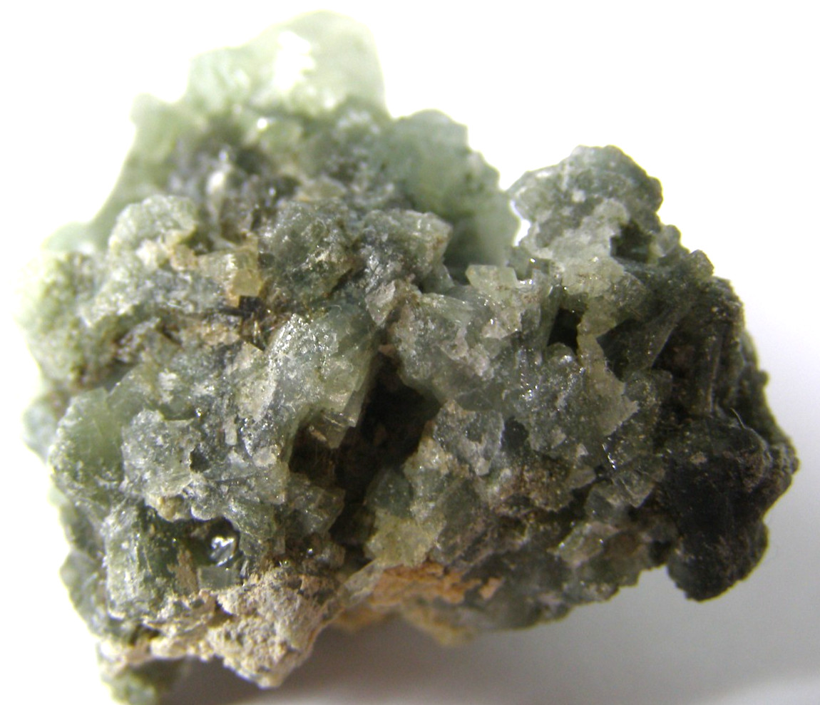 NATURAL CLUSTER of DARK PREHNITE 3.8 x 3.2 x 2.5 cms 21.74 gms #5*