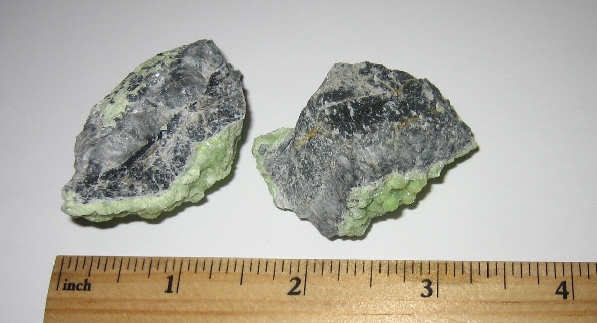 2pc BEAUTIFUL NATURAL 1.5″-1.75″ LIGHT GREEN WAVELLITE CRYSTAL CLUSTERS 59.7g *1