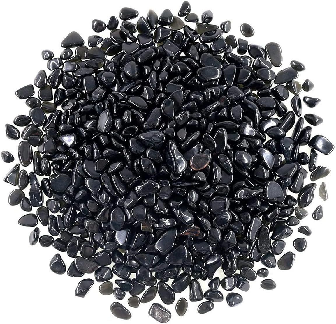 Decorative Irregular Black Obsidian Stones – Ideal for Aquariums & Succulents