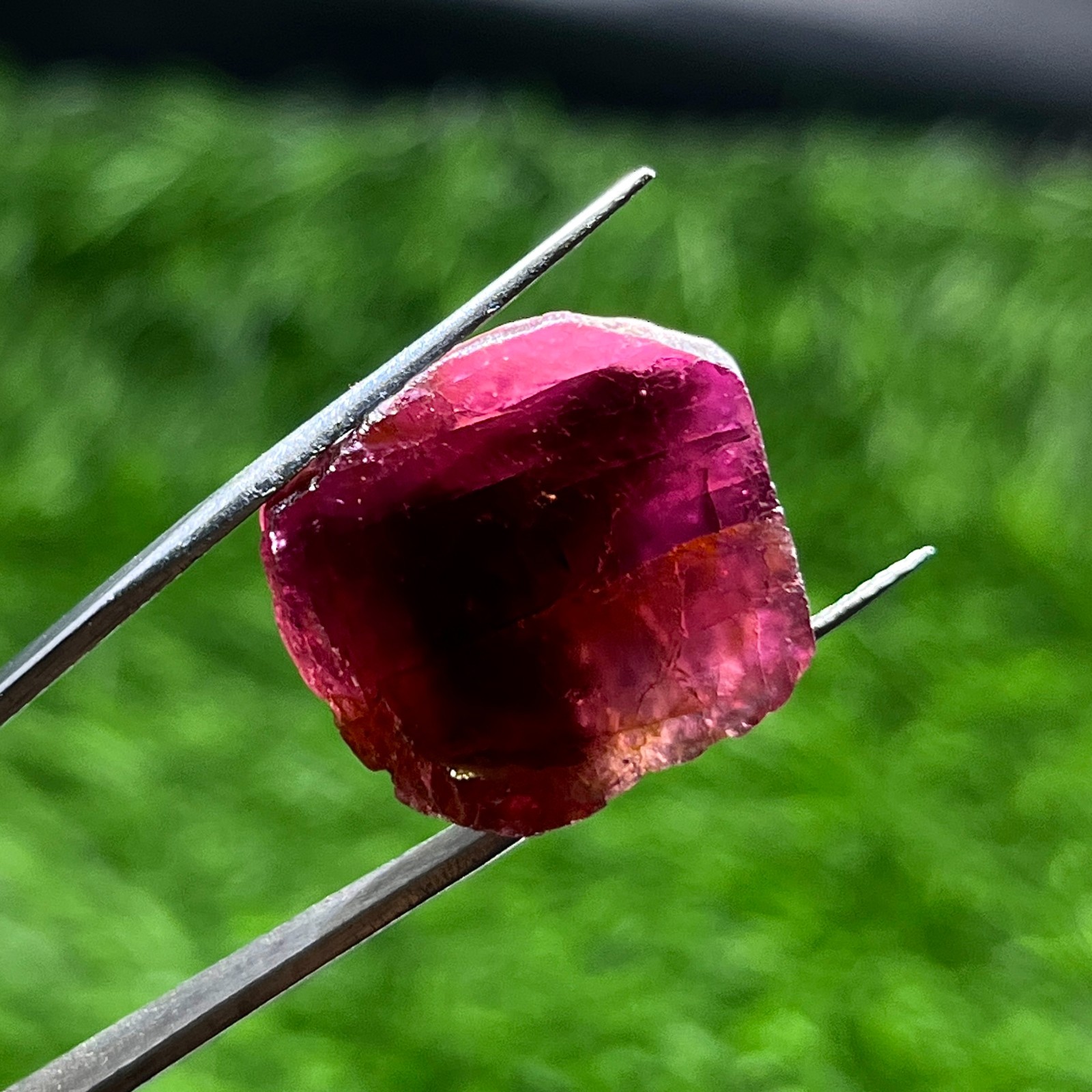 53 Ct Natural Deep Pink Rubellite Tourmaline Rough Lot 2 Pcs 18-22mm