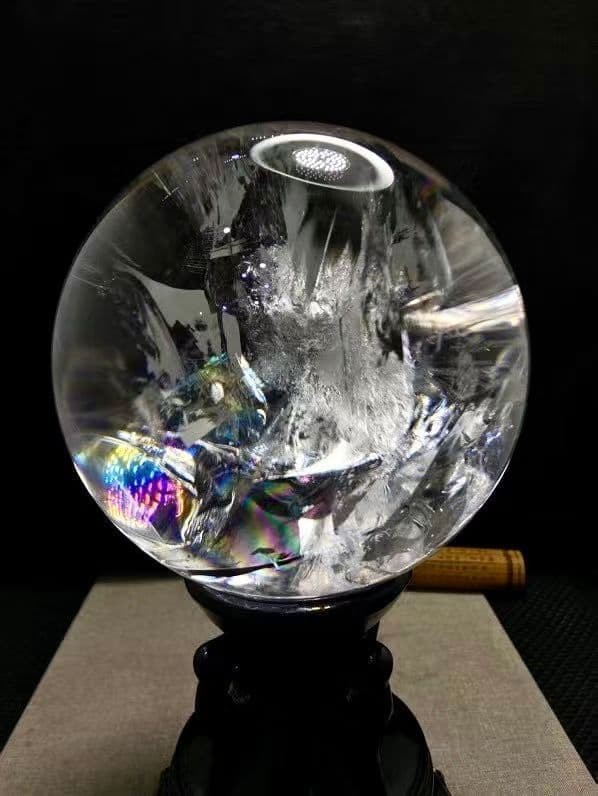 13.1lb Natural Clear Quartz Ball Crystal Sphere Healing Meditation Decor 163mm